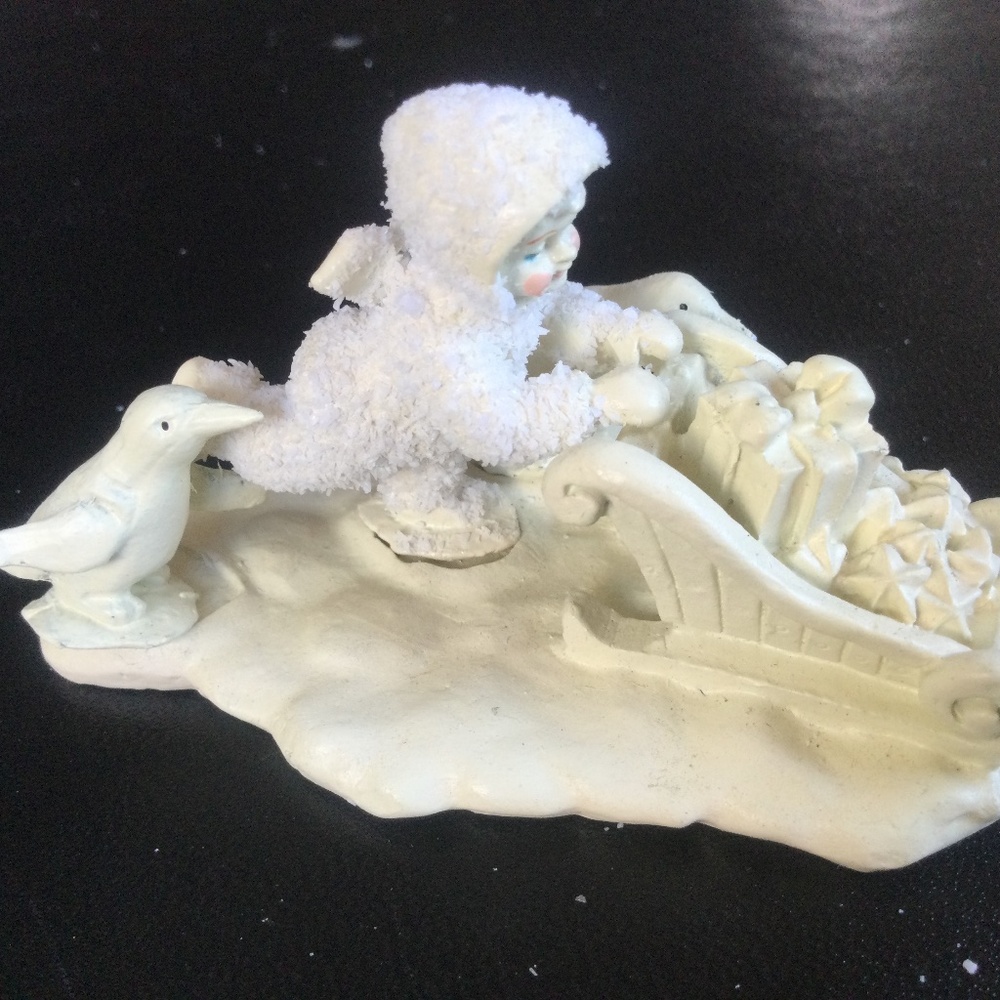 Vintage Snowbabies Miniatures “Wait For Me”